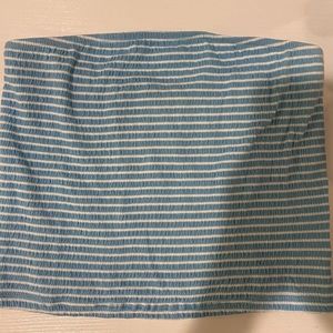 Blue and white stripped Tube tops